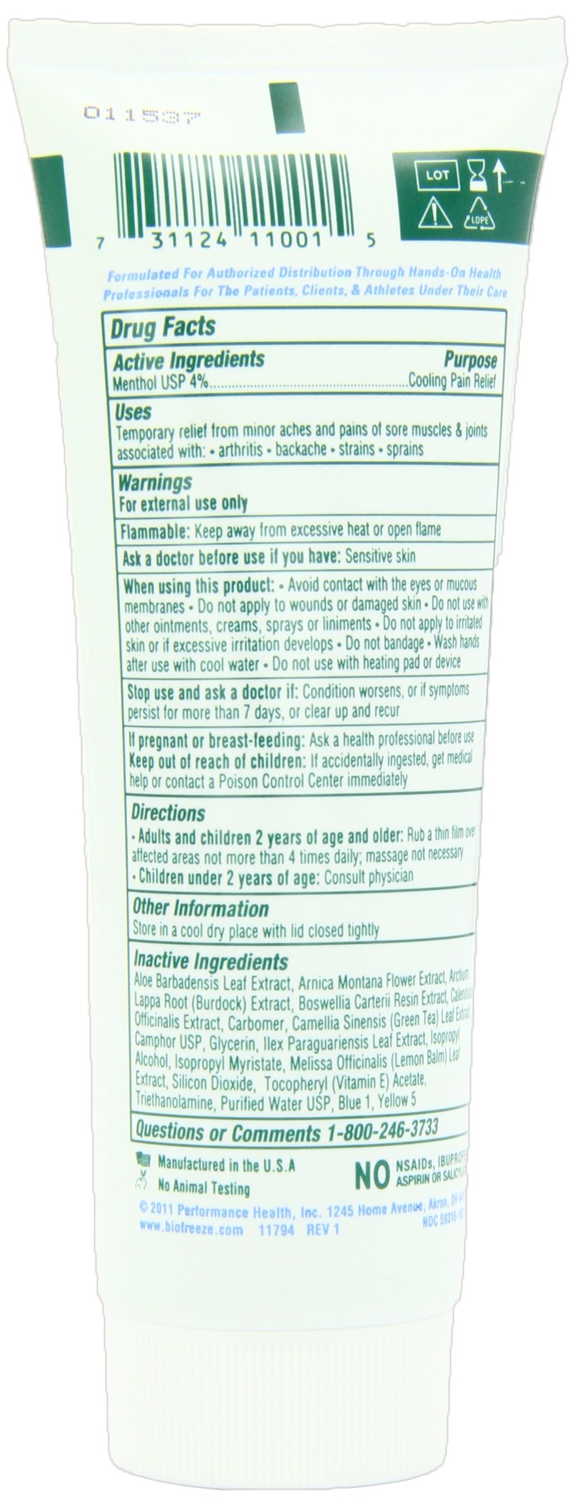 Bio Freeze Pain Relieving Gel, 4 Ounce, 12-Count BiofreezeBuy Supplements Australia
