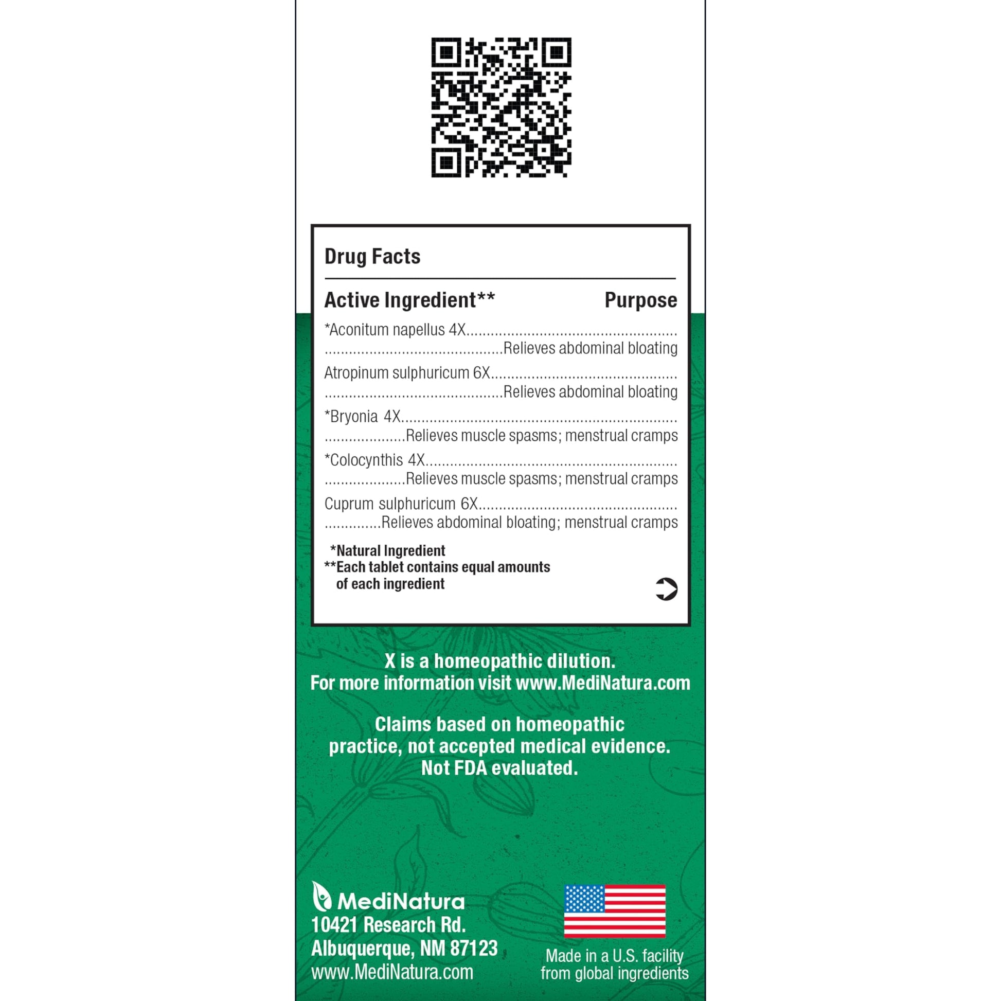 MediNatura BHI Spasm/Cramp Relief - Muscle Spasm Tablets for Full-Body Cramp Support - Menstrual Support - Non-Drowsy - Quick-Dissolve - Non-Addictive - Natural Ingredients - 100 Count MediNaturaBuy Supplements Australia
