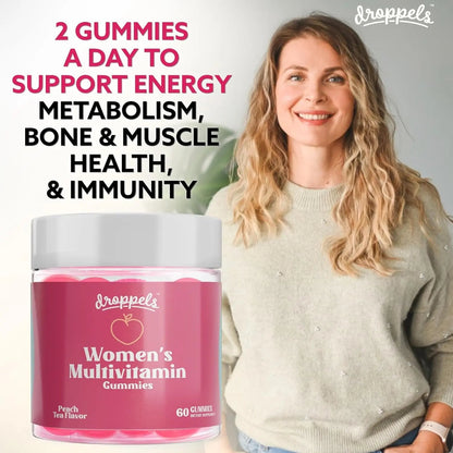 Droppels His & Hers Bundle: Men's & Women's Multivitamin Gummies | Vegan, Non-GMO, Pectin-Based | BlackBerry & Peach Tea Flavors DroppelsBuy Supplements Australia