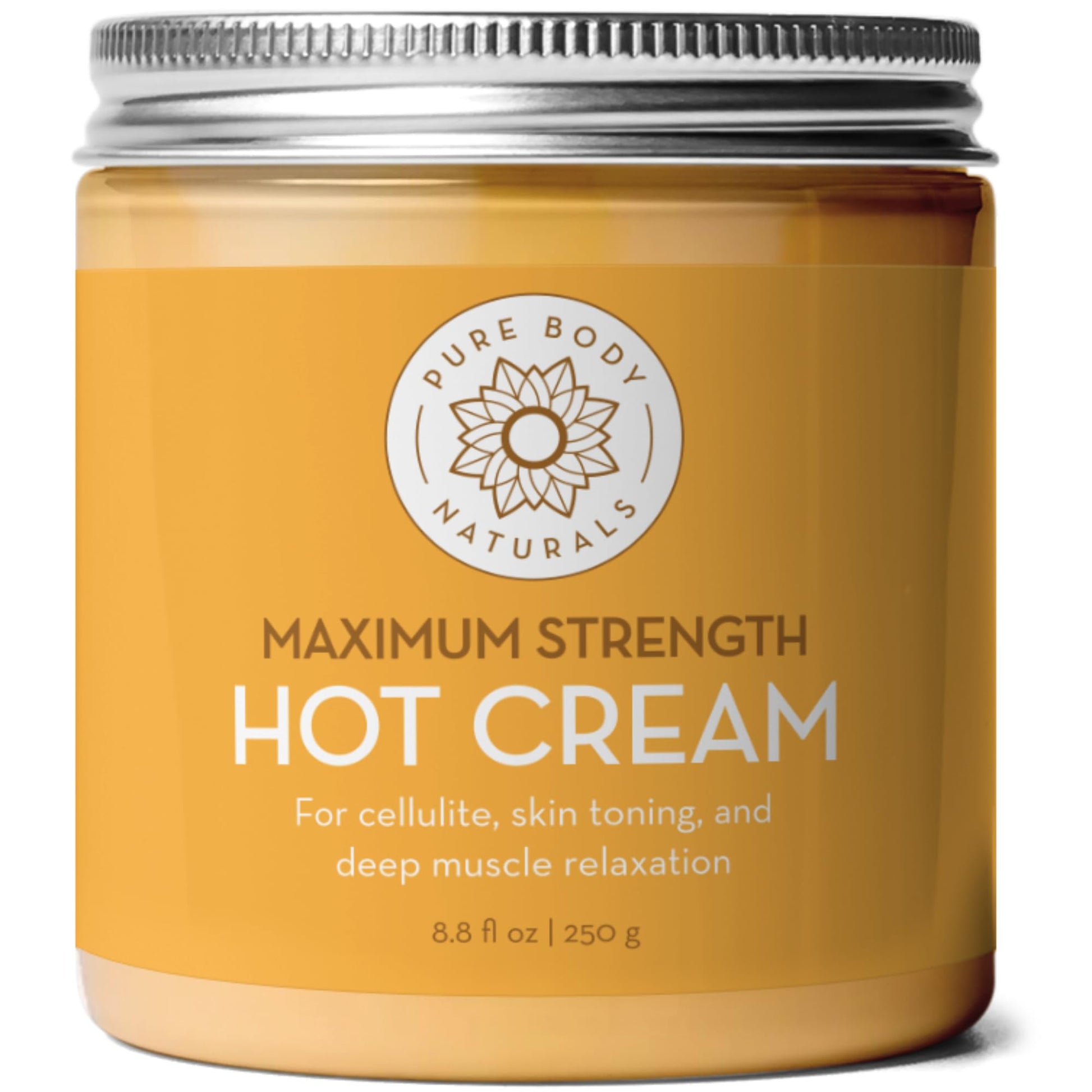 Pure Body Naturals Max Strength Hot Cream – Warming & Cooling Cream with Capsaicin and Menthol – Soothing Comfort for Overworked Muscles – 8.8 oz Pure Body NaturalsBuy Supplements Australia