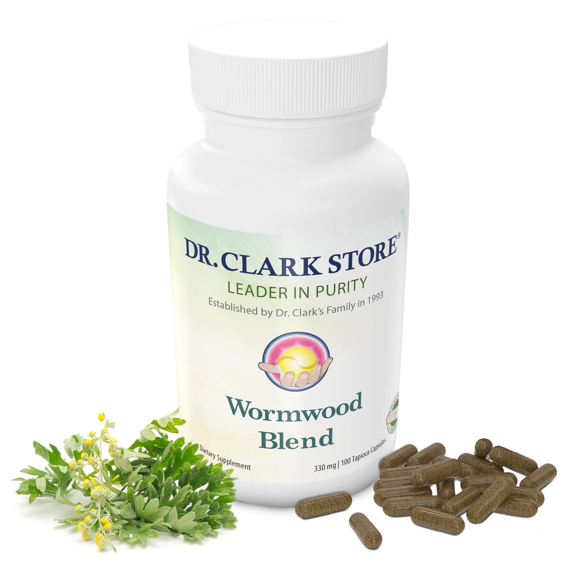 Dr Clark Superblend Wormwood Capsules - Vegetarian 330 mg, 100 Capsules - Wormwood Herb Without Artificial Preservatives, Wormwood Combination with Quassia Dr Clark StoreBuy Supplements Australia