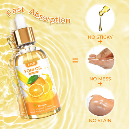 BASSI 2PCS Yoni Oil Organic Feminine Oil Vaginal Moisturizer - Ph Balance for Women - Feminine Deodorant BASSIBuy Supplements Australia