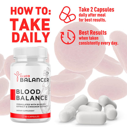 Glyco Balancer Capsules, Official GlycoBalancer Health Support Pills With All Natural Ingredients, Glyco Balancer Advanced Health & Wellness Support with Premium Vitamins for Women & Men (60 Capsules) MJOBuy Supplements Australia