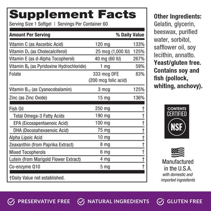 EyePromise Restore Supplement - 60 Softgel Capsules Containing Lutein EyePromiseBuy Supplements Australia