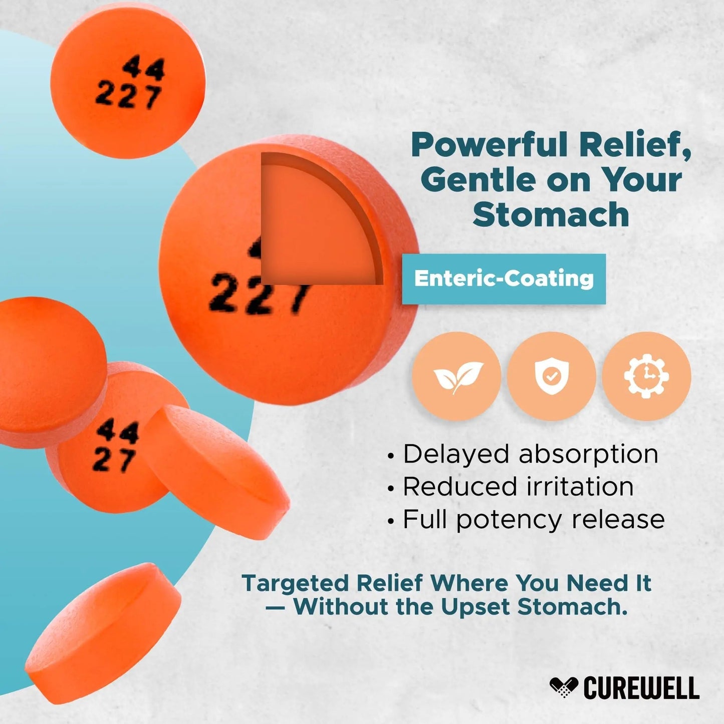 CUREWELL Enteric Coated Aspirin Tablets 325mg (500 Count) NSAID Pain Reliever & Fever Reducer Coated Aspirin for Adults - Regular Strength for Headache Arthritis Menstrual & Muscle Pain CUREWELLBuy Supplements Australia