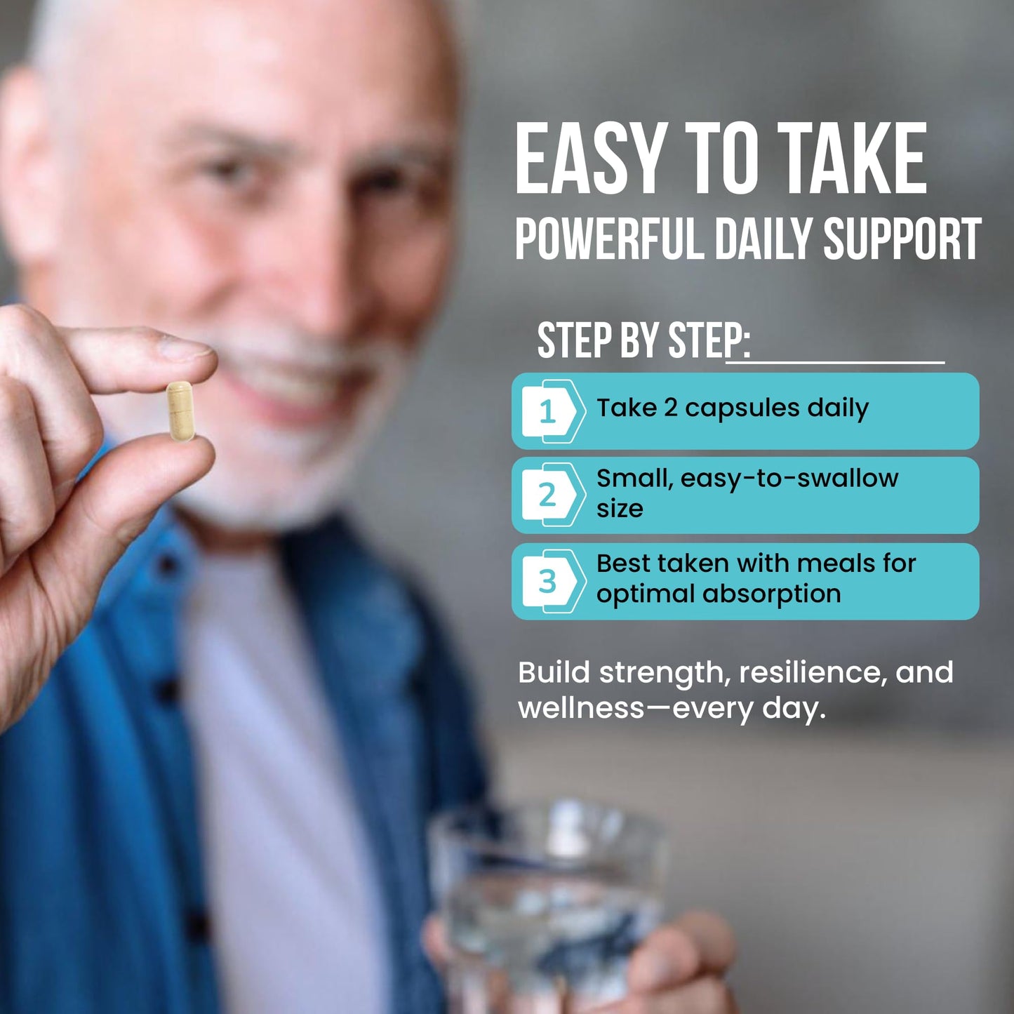 Wound Care Plus Men's Multivitamin – Comprehensive Vitamin & Mineral Blend with Vitamins A, B, C, D, E, Zinc – Supports Immune Health, Energy & Skin Wellness – 60 Capsules – Non-GMO, Gluten-Free WOUND CAREPLUSBuy Supplements Australia