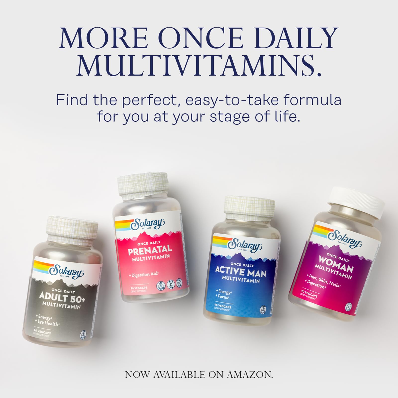 SOLARAY Once Daily High Energy Multivitamin for Women and Men - Energy Supplements - Immune Support w/Vitamin C, A, D and E, Vitamin B Complex SOLARAYBuy Supplements Australia
