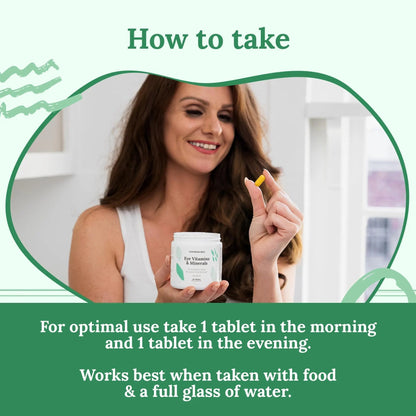 CorneaCare Vitamins and Minerals | Multivitamin for Vision & Health | Dry Eye Supplements | 60 Tablets CorneaCare
