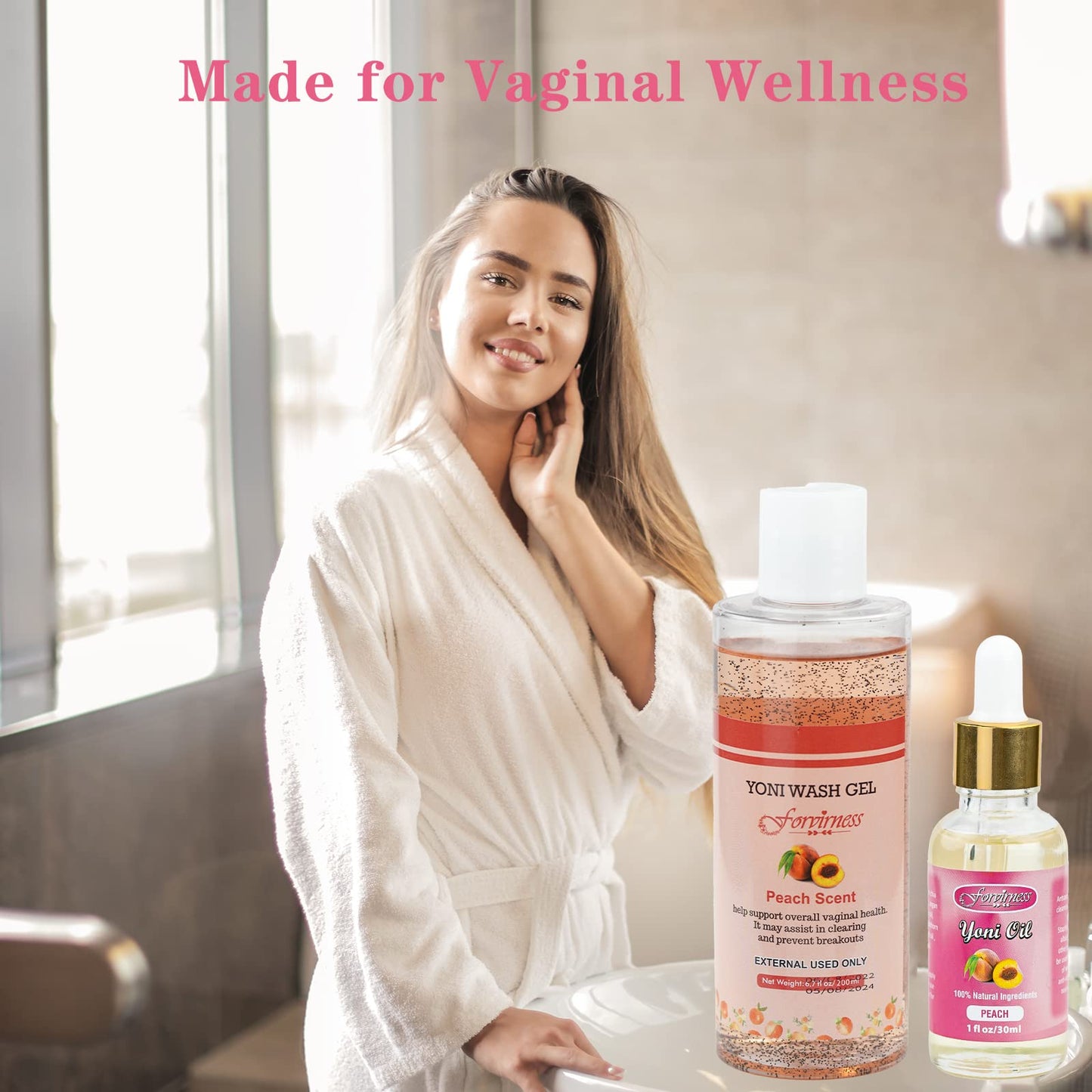 forvirness Feminine Wash & Natural Yoni Oil Set - Cleanse, Remove Odor, pH Balance for Women forvirnessBuy Supplements Australia