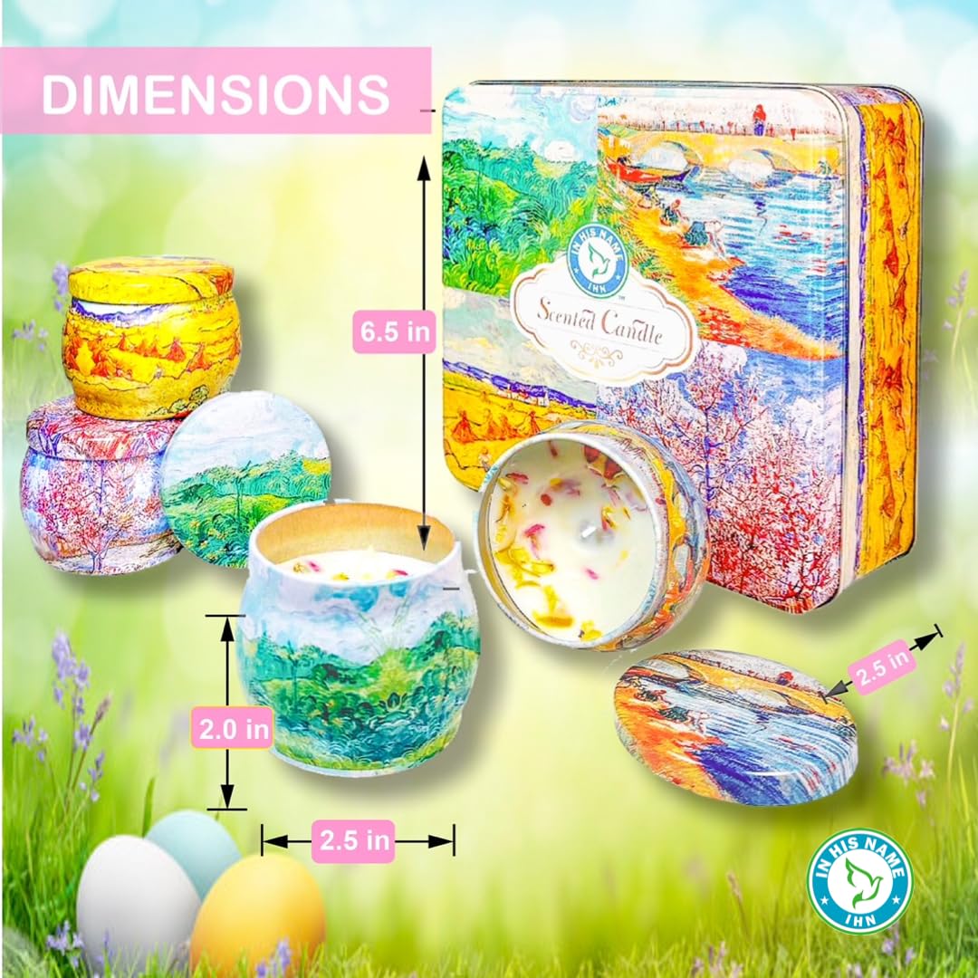 Scented Candles Gift for Women, 4 Pack, Reusable Tin Box, Luxury Candles for Home In His NameBuy Supplements Australia