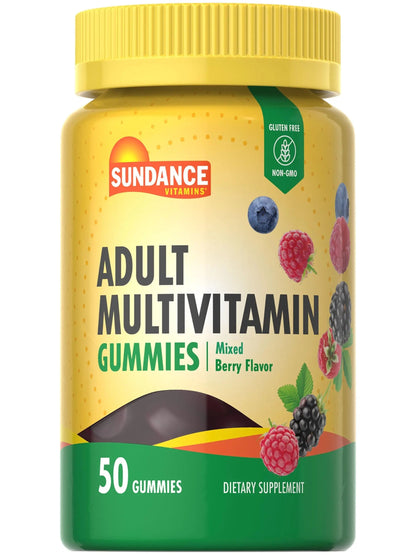 Sundance Multivitamin Gummies for Adults | for Men & Women | Mixed Berry Flavor | Non-GMO and Gluten Free Supplement Sundance