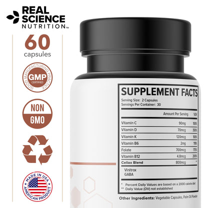 Real Science Nutrition Celi-Act Miracle is a Natural Supplement to Support Celiac Discomfort and Digestive Health Real Science NutritionBuy Supplements Australia