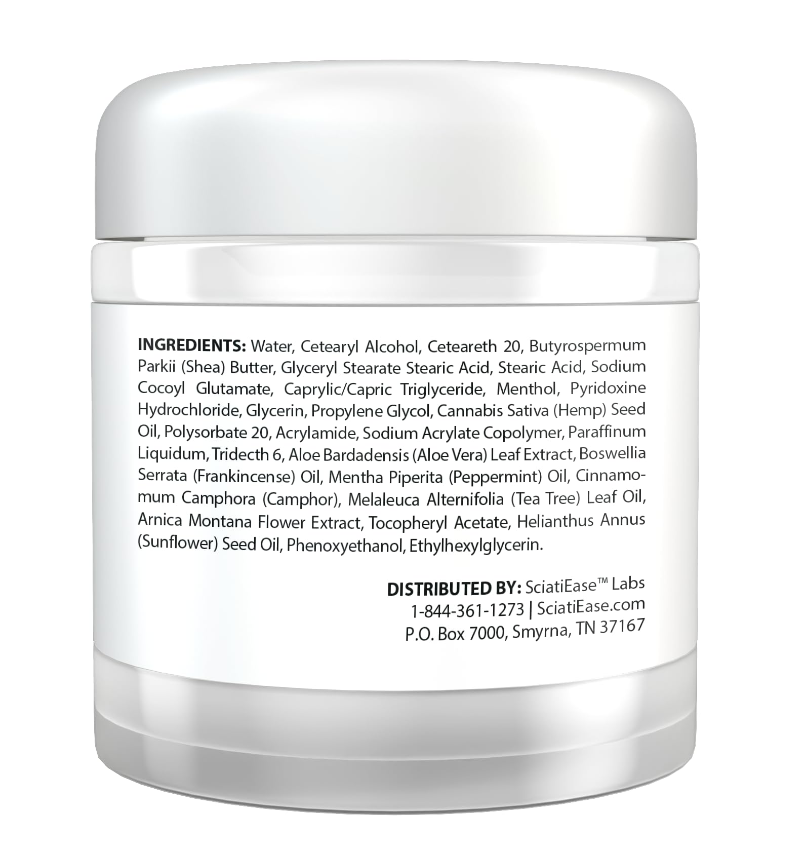 SciatiFlex Topical Sciatic Cream - Maximum Strength Hemp Cream with Arnica Extract, Shea Butter & Aloe Vera - Help with Nerve Discomfort in Lower Back, Hips, Buttocks, Legs & Feet - 4oz SciatiEaseBuy Supplements Australia