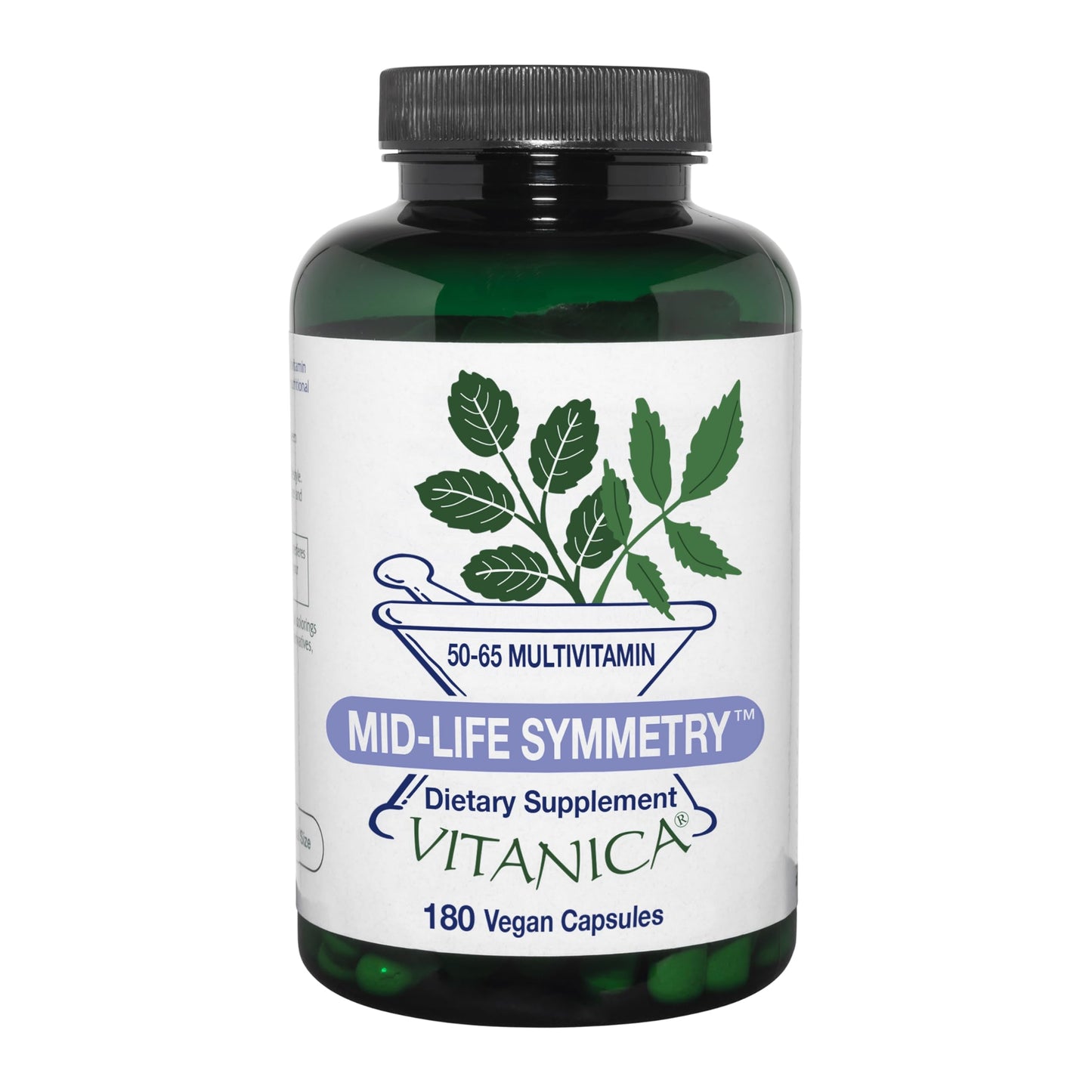 Vitanica - Mid-Life Symmetry, 50-65 High Potency Daily Multivitamin and Mineral, Vegan, 180 Capsules VitanicaBuy Supplements Australia