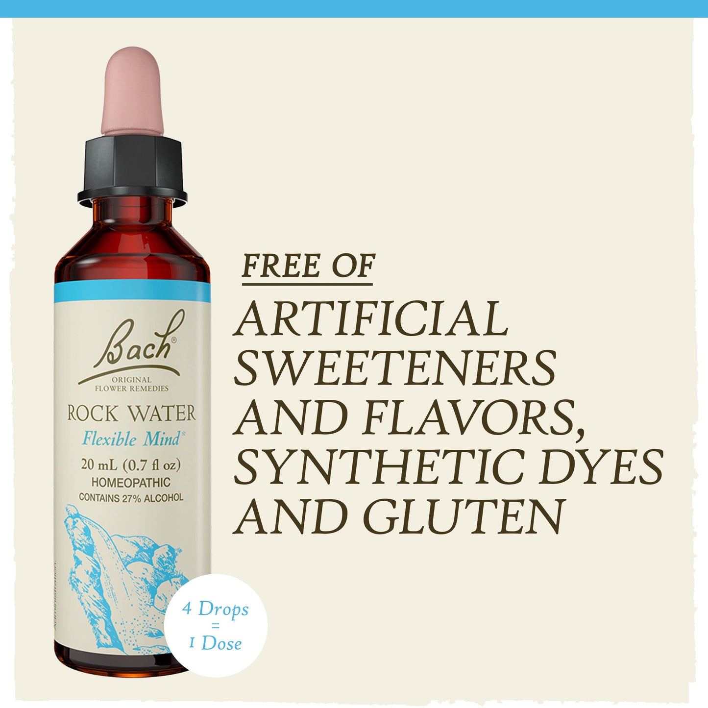 Bach Original Flower Remedies, Rock Water for Flexibility, Natural Homeopathic Flower Essence BachBuy Supplements Australia