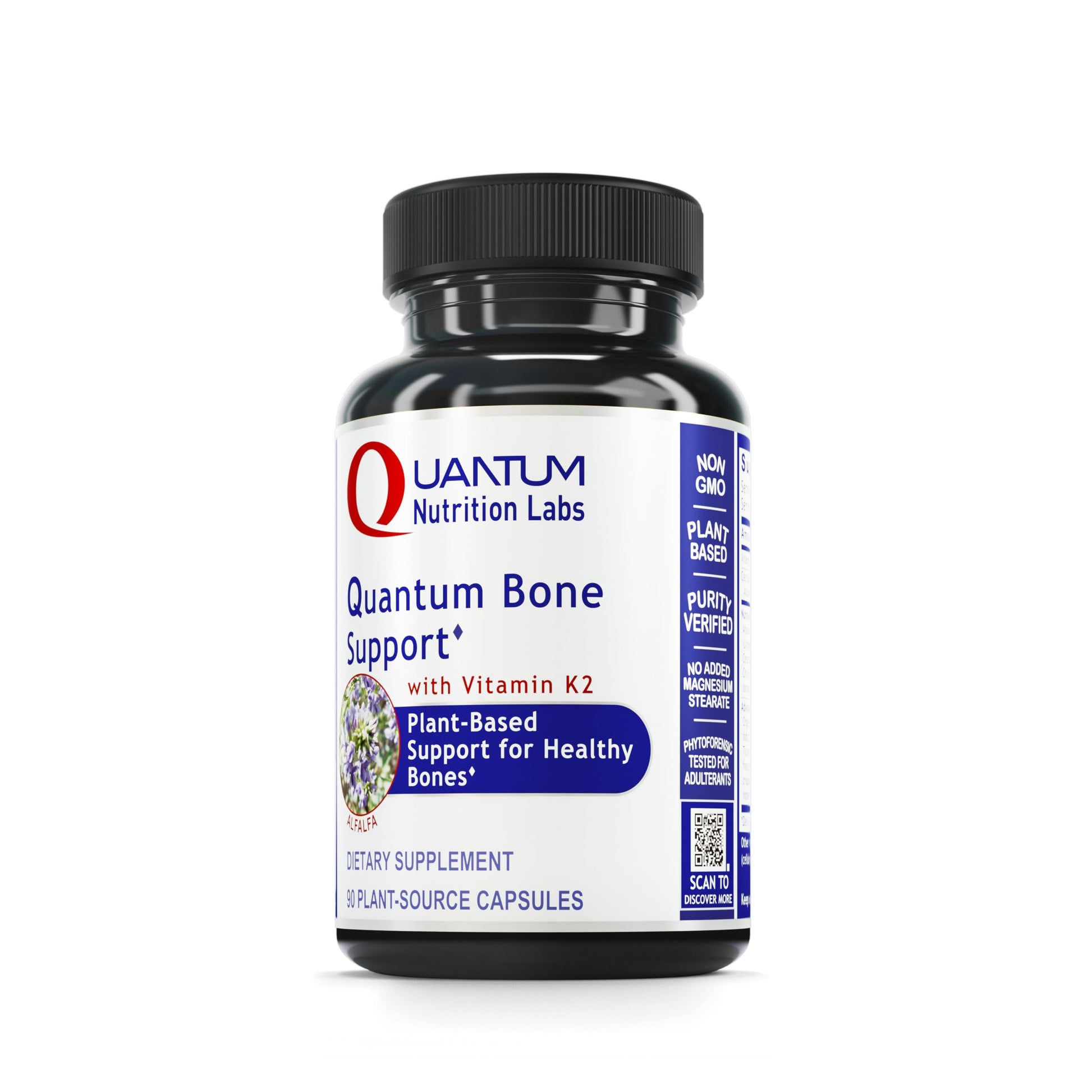 Quantum Nutrition Labs Quantum Bone Health - Bone Health Vitamins, Bone Strength Supplement for Women and Men, Organic Calcium Supplement with Fermented Vitamin K2, Bone Health Support - 90 Capsules Quantum NutritionBuy Supplements Australia