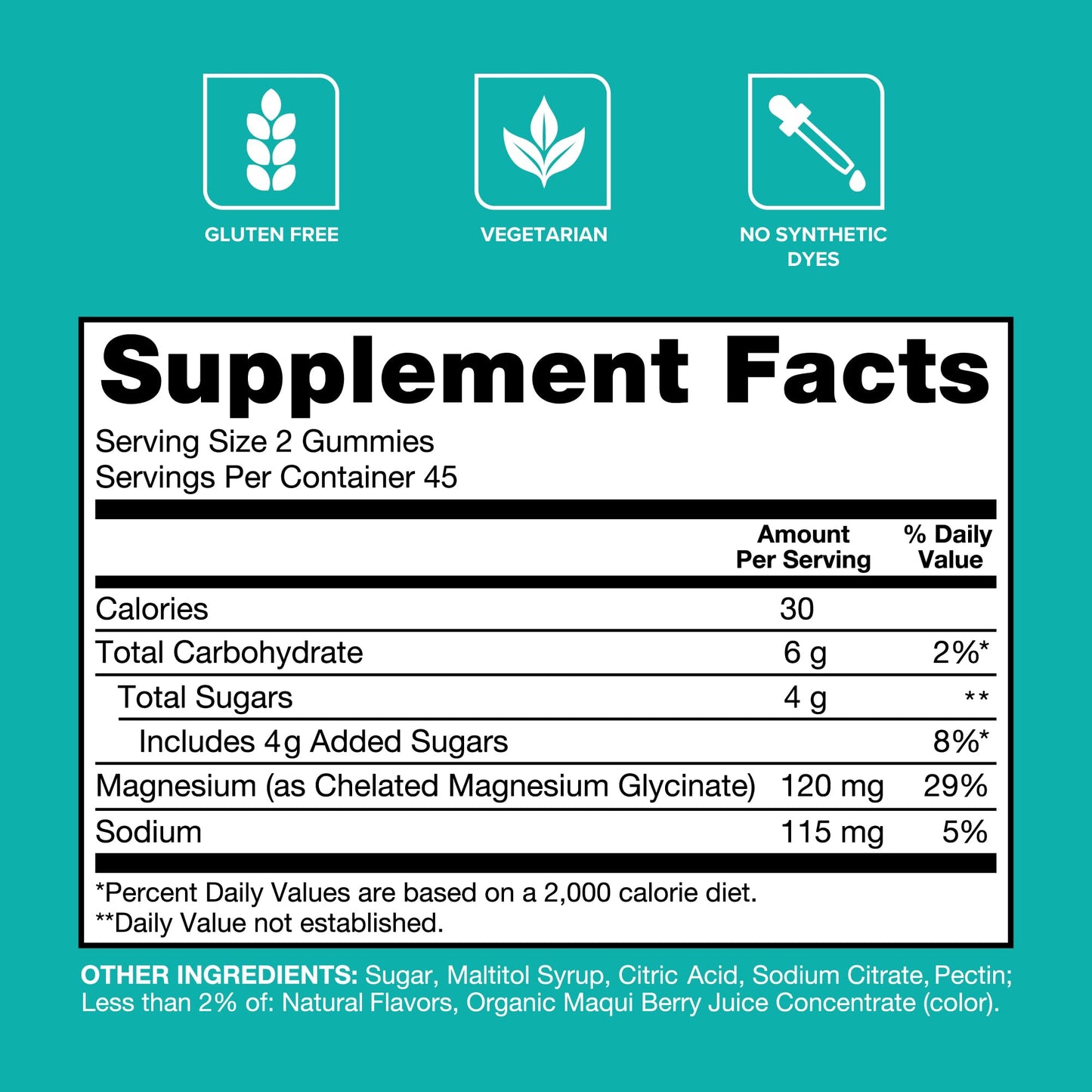Qunol Magnesium Glycinate Gummies, 120mg of Magnesium Glycinate, High Absorption, Mixed Berry, 90 Count (Pack of 1)
