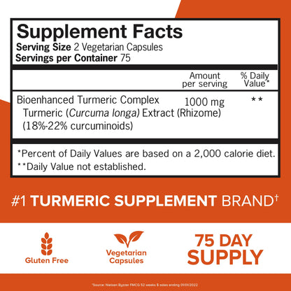 Qunol Turmeric Curcumin Supplement, Turmeric 1000mg with Ultra High Absorption QunolBuy Supplements Australia