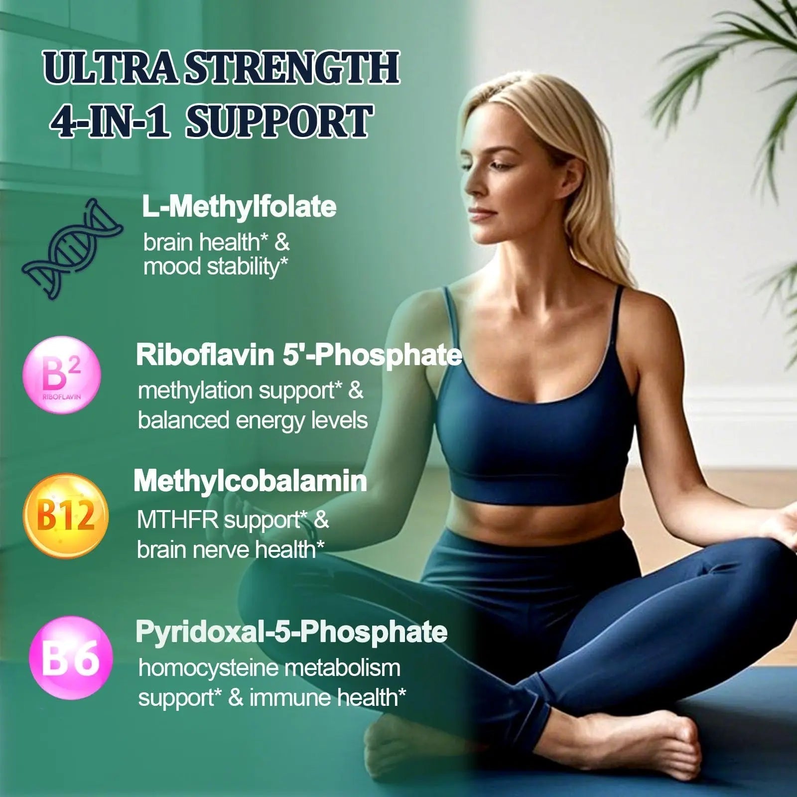 Methylfolate Supplement Liquid Drops, L Methy Folate 15mg Plus Methy B12, B6, B2 Multivitamin, Metabolically Active 5-MTHF Form AMENQ hHEALTHBuy Supplements Australia