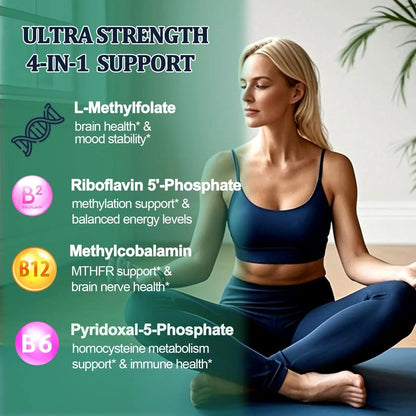 Methylfolate Supplement Liquid Drops, L Methy Folate 15mg Plus Methy B12, B6, B2 Multivitamin, Metabolically Active 5-MTHF Form AMENQ hHEALTHBuy Supplements Australia