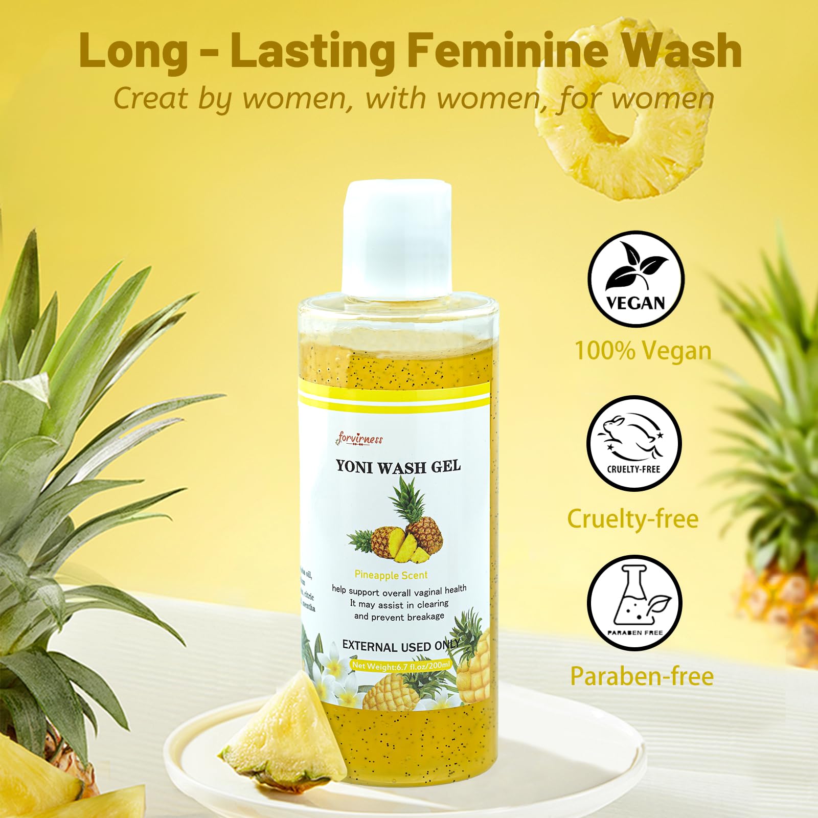 forvirness Natural Yoni Wash Yoni Oil Set, Cleanse - Remove Odor - ph Balance Feminine Wash forvirnessBuy Supplements Australia