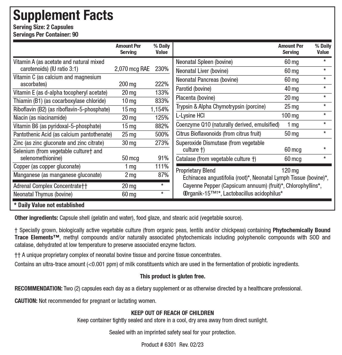 BIOTICS RESEARCH Bio Immunozyme Forte Multivitamin, Echinacea, Cayenne Pepper, Lactobacillus acidophilus, Botanicals, Probiotics, Amino Acids, Organs/Glandulars for Immune System Health 180 Capsules BIOTICS RESEARCHBuy Supplements Australia