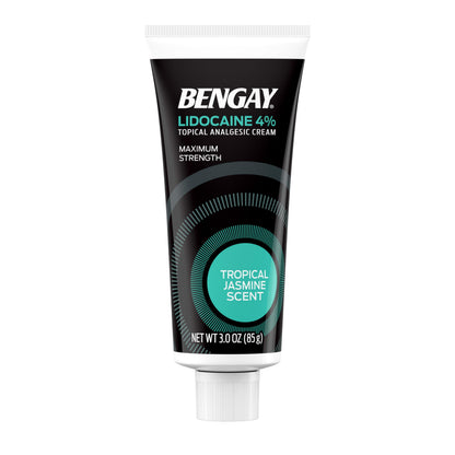 Bengay Lidocaine Pain Relief Cream, Maximum Strength OTC, Non-Greasy Topical Analgesic with 4% Lidocaine to Desensitize Nerves, Numbing Cream with a Soothing Jasmine Scent, 3 oz BengayBuy Supplements Australia