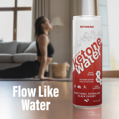 KetoneWater | Functional Sparkling Water w/Ketone Ester (3 Grams) | Black Cherry Flavor KetoneAidBuy Supplements Australia