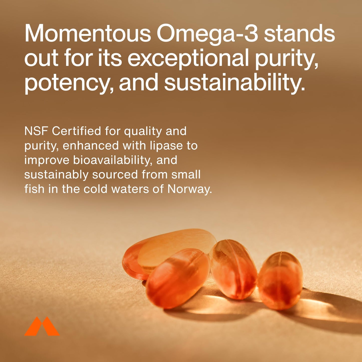 Momentous Omega-3 Fish Oil - High-Potency EPA & DHA Supplement for Men & Women - Supports Heart, Joint, & Brain Health - NSF Certified for Sport