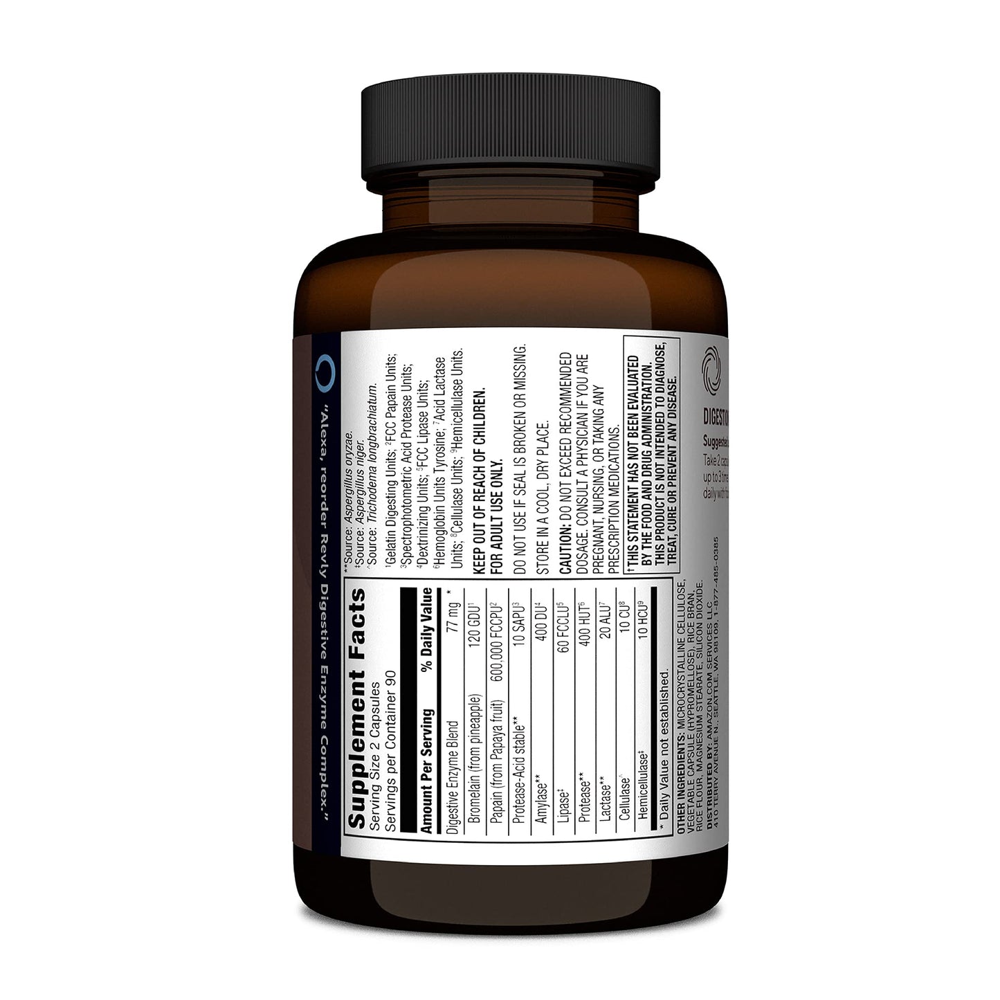 Amazon Brand - Revly Digestive Enzyme Complex, Supports Healthy Diges RevlyBuy Supplements Australia