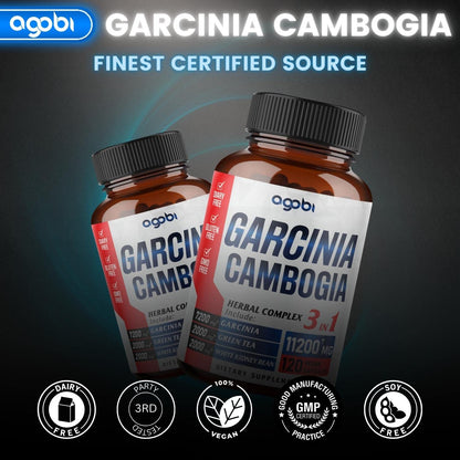 agobi 3in1 Garcinia Cambogia Extract Capsules - 11200mg Herbal Supplement for Body Health agobiBuy Supplements Australia