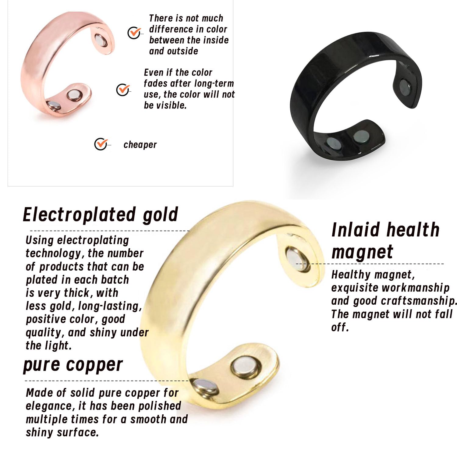 HVZZ Calmi Ring, Olux Rings for Women, Calmi Magnetic Ring for Lymphatic Drainage Arthritis Pain Relief HVZZBuy Supplements Australia