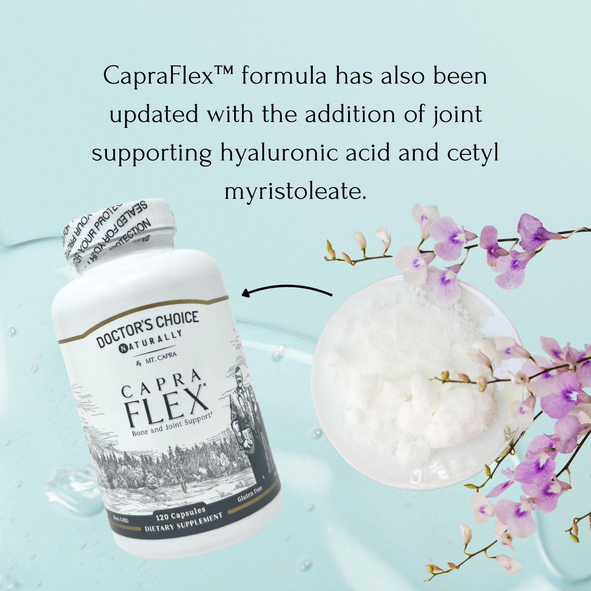 CapraFlex by Mt. Capra | Bone and Joint Support Supplement with Chicken Collagen, Hyaluronic Acid, Turmeric, and Herbs for Joint Vitality | 30 Servings - 120 Capsules Mt CapraBuy Supplements Australia