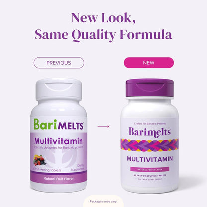 BariMelts Multivitamin, 60 Fast-Dissolving Tablets (1-Month Supply), Sugar-Free Bariatric Multivitamin for Women, Natural Fruit Flavor BariMeltsBuy Supplements Australia