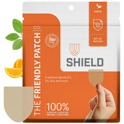 The Friendly Patch Shield Immunity Support Patch | Wearable Immune Boosters for Adults with Vitamin D3, C and Zinc The Friendly Patch CO.Buy Supplements Australia