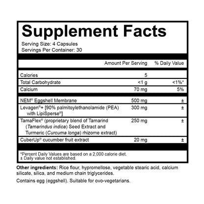 NatureCity True-Joint FLX Joint Supplement Formula (120 Capsules) | TamaFlex, NEM Eggshell Membrane, Levagen+ PEA & CuberUp | Supports Joint Comfort, Flexibility, Mobility, Function & Cartilage Health NatureCityBuy Supplements Australia