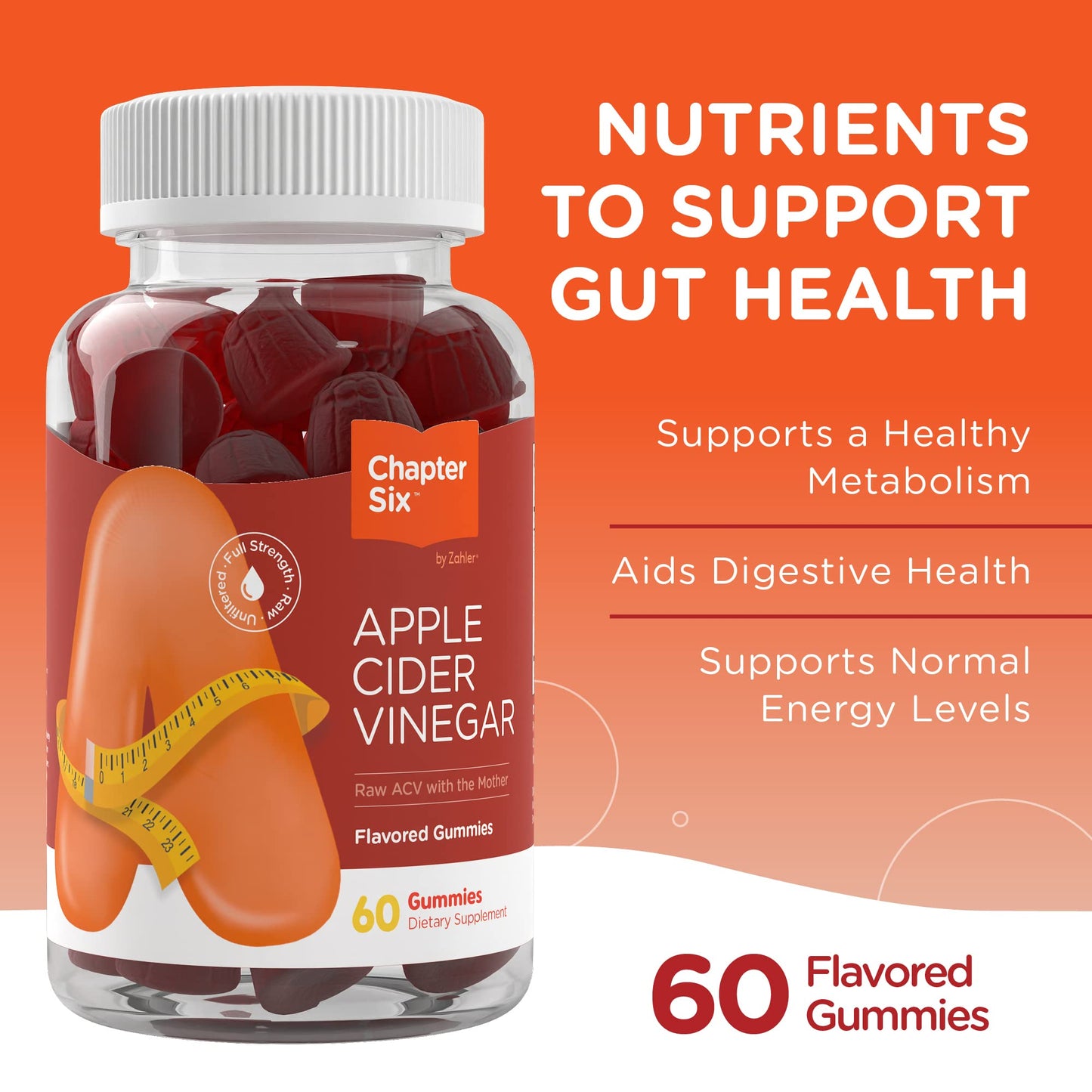 Zahler - Apple Cider Vinegar Gummies Kosher & Delicious ACV for Women Men Raw ZahlerBuy Supplements Australia