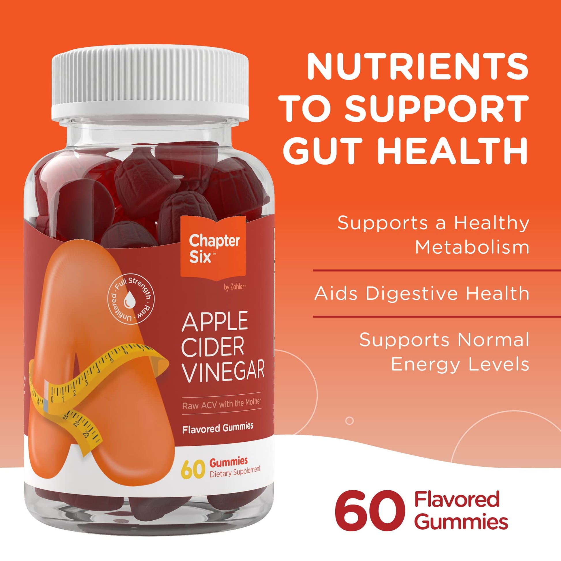 Zahler - Apple Cider Vinegar Gummies Kosher & Delicious ACV for Women Men Raw ZahlerBuy Supplements Australia