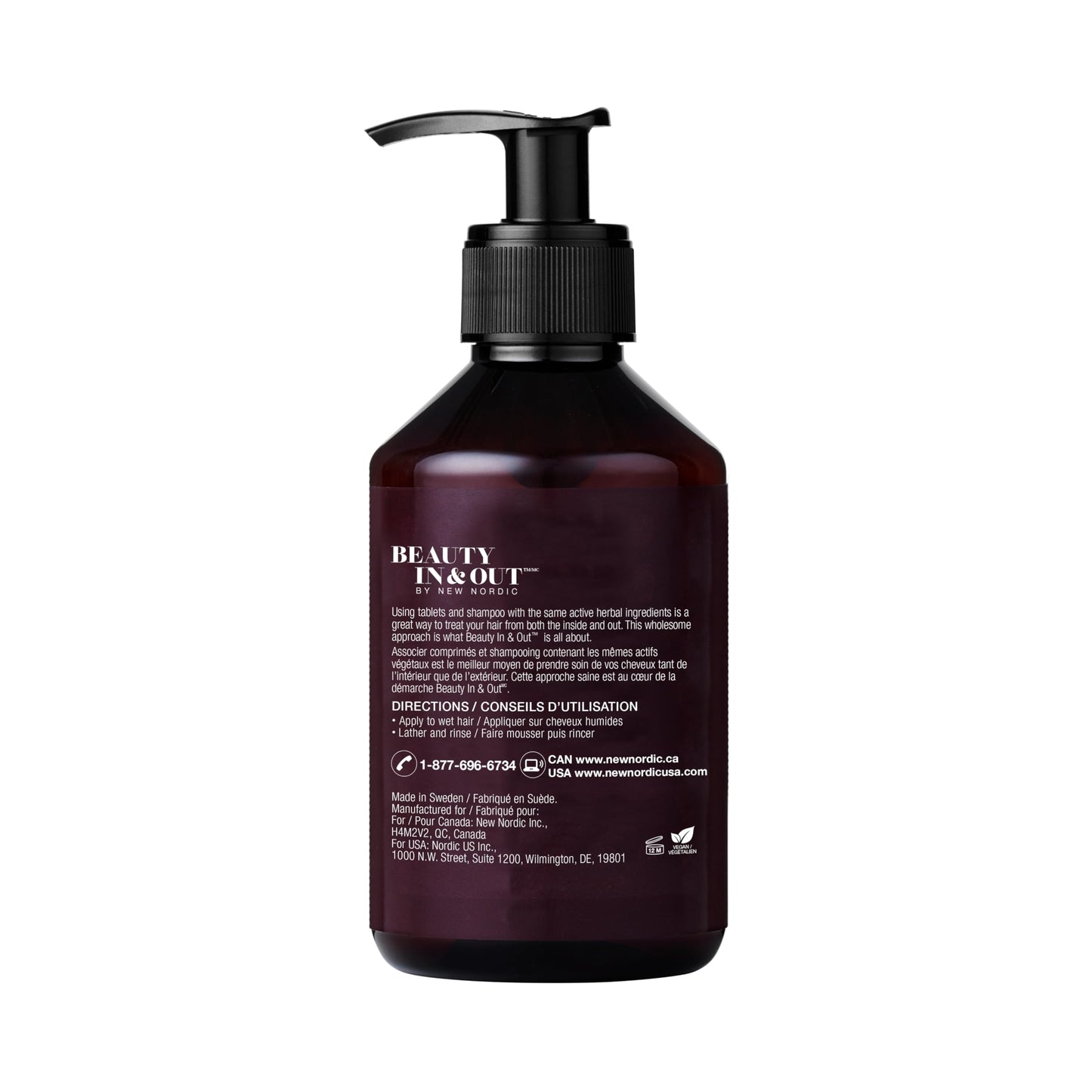 New Nordic Hair Volume Shampoo 250ml - Herbal Volumising Shampoo For Dry Damaged Hair - Suitable for Men and Women NEW NORDICBuy Supplements Australia