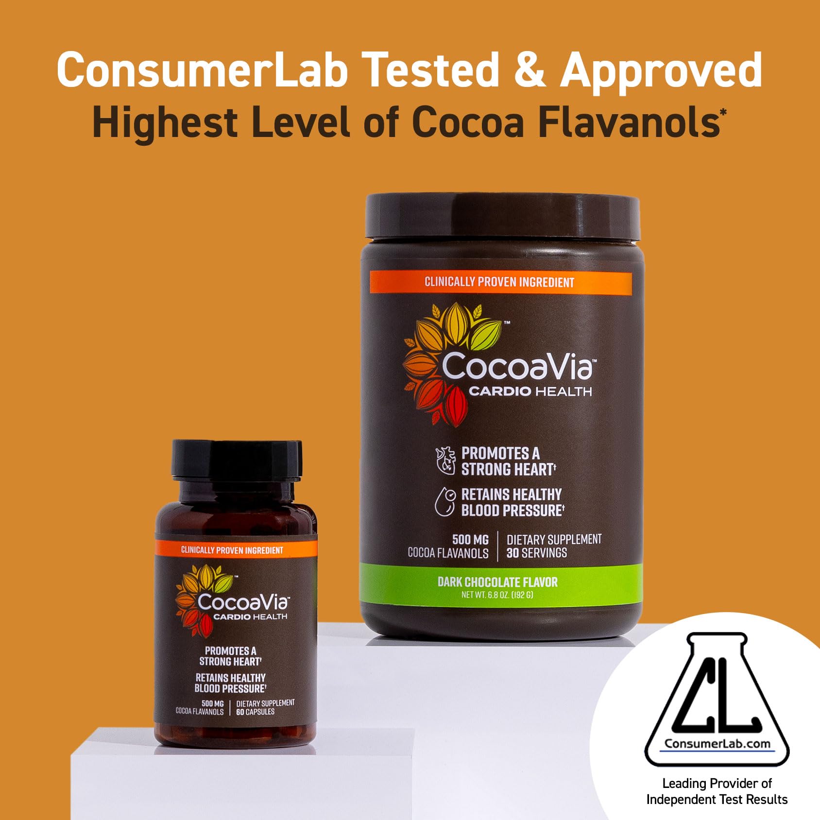 CocoaVia Cardio Health Supplement, 30 Day, 500mg Cocoa Flavanols, Support Heart Health CocoaViaBuy Supplements Australia