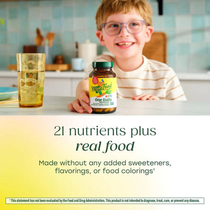 MegaFood Kids One Daily Multivitamin - Convenient Mini Multivitamin for Kids - with Zinc, Vitamins C, B & D MegaFoodBuy Supplements Australia