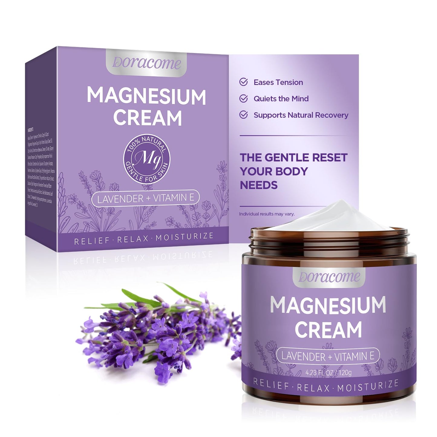 Natural Nighttime Magnesium Cream for Sleep & Pain Relief – Soothing Topical Magnesium Lotion for Leg Cramps & Muscle Relaxation, Apply to Legs or Feet Before Bed – Deep Hydration, 4.23 Fl Oz DoracomeBuy Supplements Australia