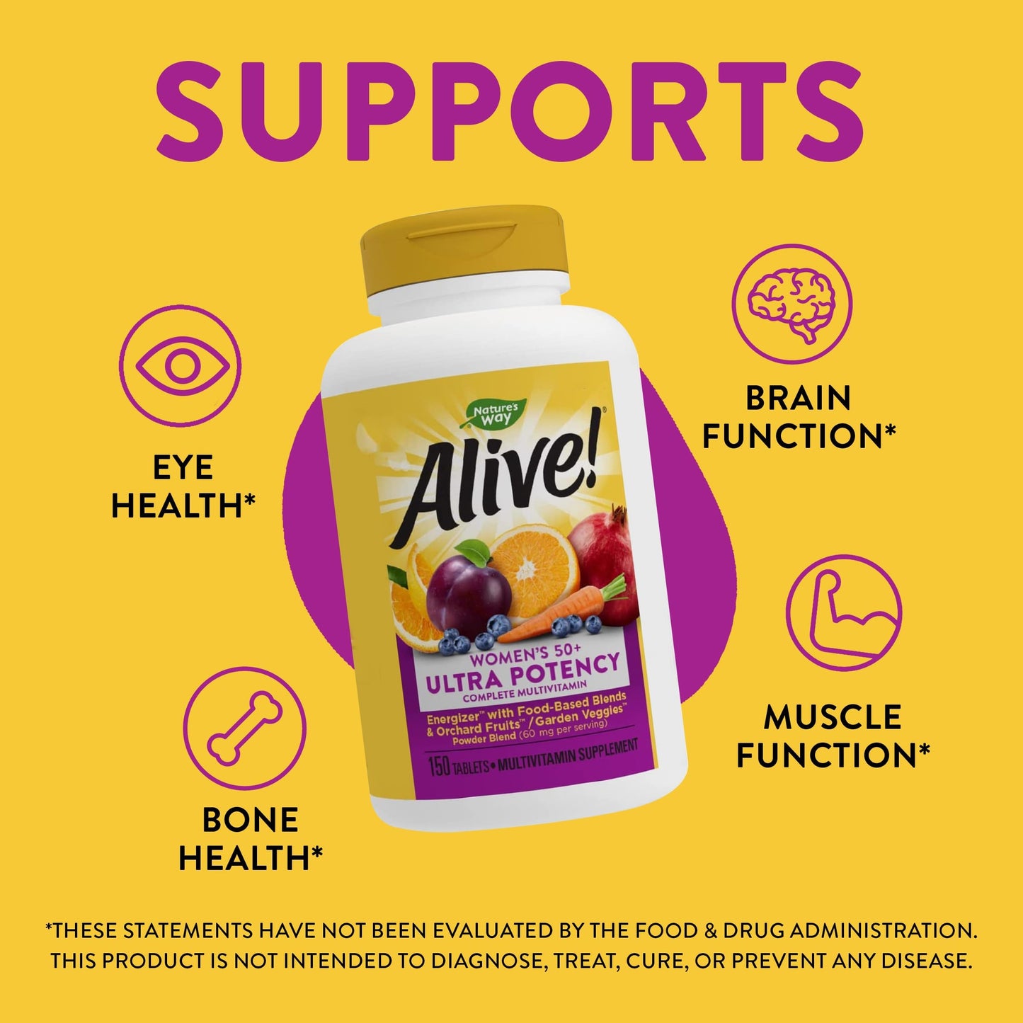 Nature’s Way Alive! Women’s 50+ Ultra Potency Complete Multivitamin Nature's WayBuy Supplements Australia