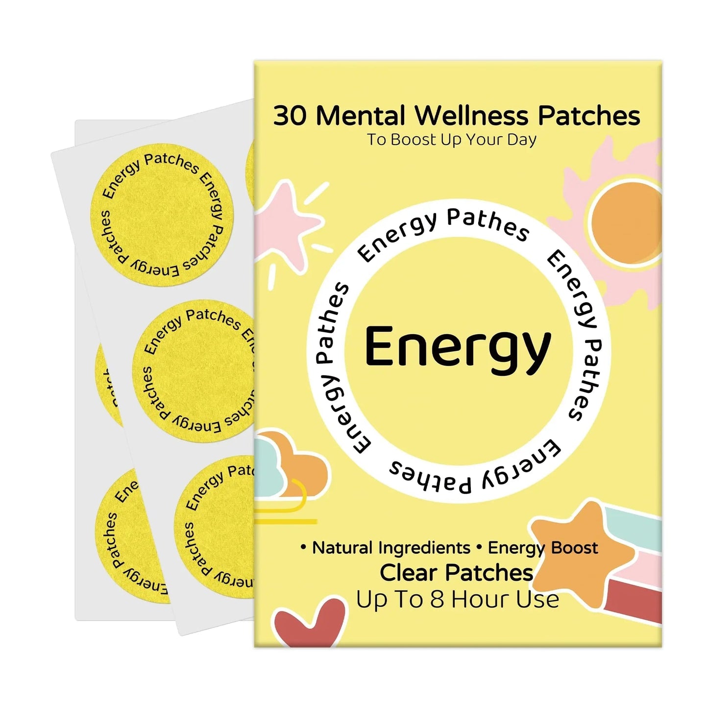 Energy Patches – 30 Plant-Based Patches with Biotin, Caffeine & Ginseng – Gentle Daily Support for Focus, Alertness & Vitality – Vegan Formula, 1 Month Supply VitaluminaBuy Supplements Australia