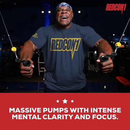 REDCON1 Total War Preworkout (Strawberry Mango) & Big Noise Non-Stim Preworkout Powder (Watermelon) Stack - Pre Workout Duo for Energy, Focus & Endurance - Keto (2 Products, 30 Servings Each)