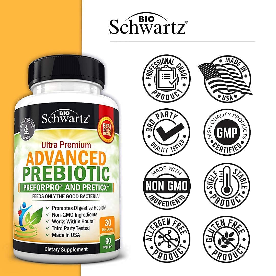 Prebiotics for Advanced Gut Health - Immune System Support & Dietary Fiber BioSchwartzBuy Supplements Australia