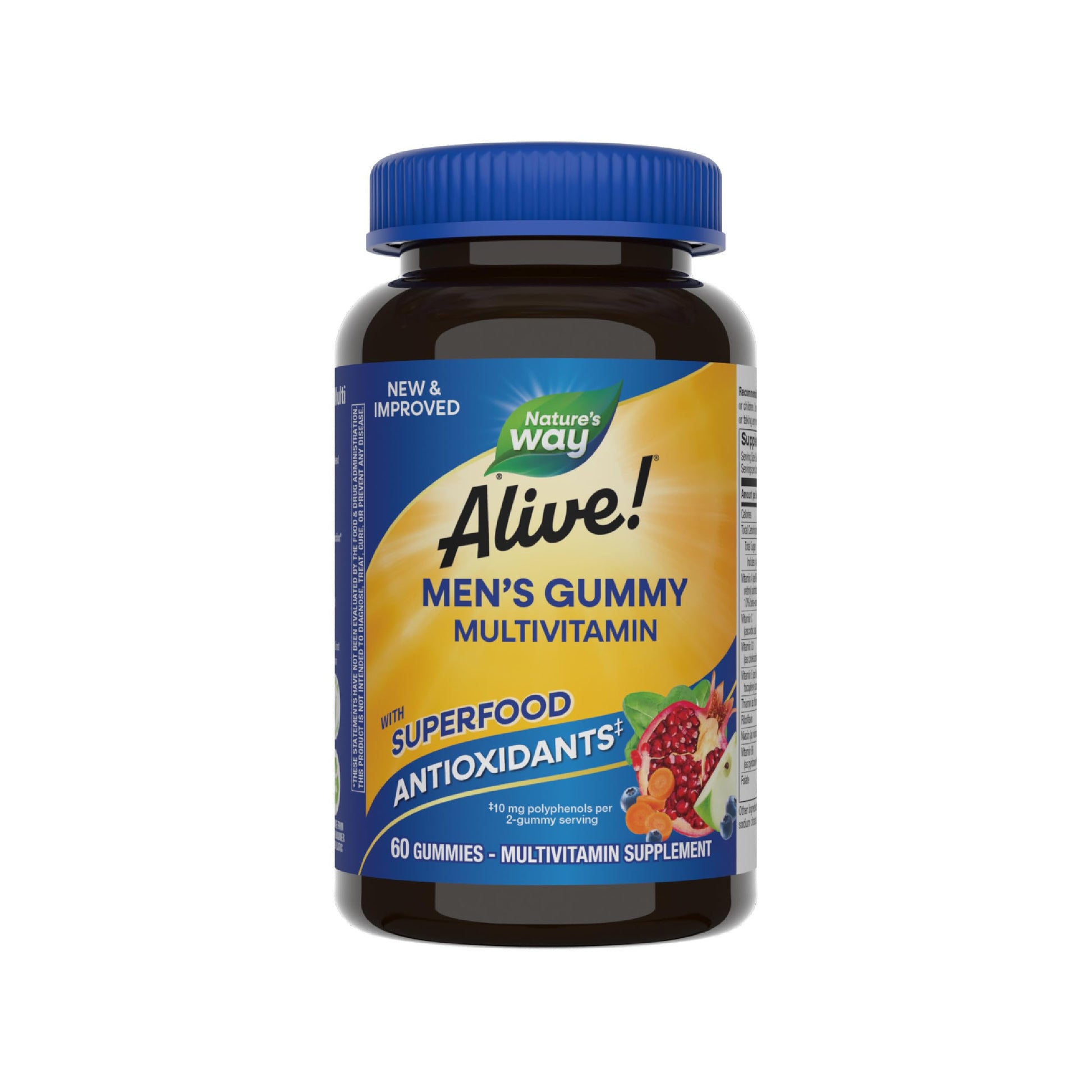 Nature's Way Alive! Men's Multivitamin Gummies, Supports Energy Metabolism*, Muscle Function*, Superfood Antioxidants(1) Nature's WayBuy Supplements Australia