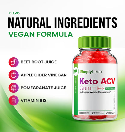 (5 Pack) Simply Lean Keto ACV Gummies - Official - Keto Simply Lean ACV Advanced RillvoBuy Supplements Australia