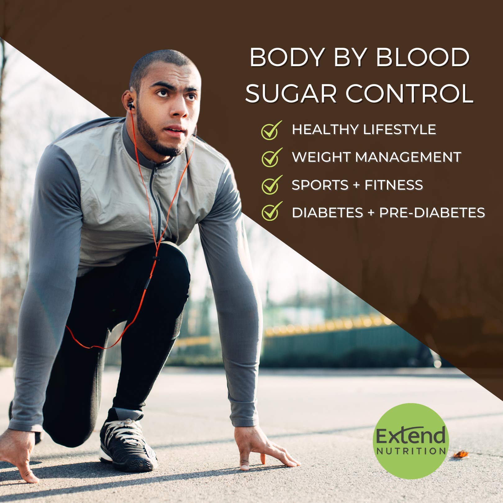 Extend Nutrition Diabetic Snacks for Sugar Control, Low Carb, Low Sugar, Low Calorie Snacks Extend BarBuy Supplements Australia