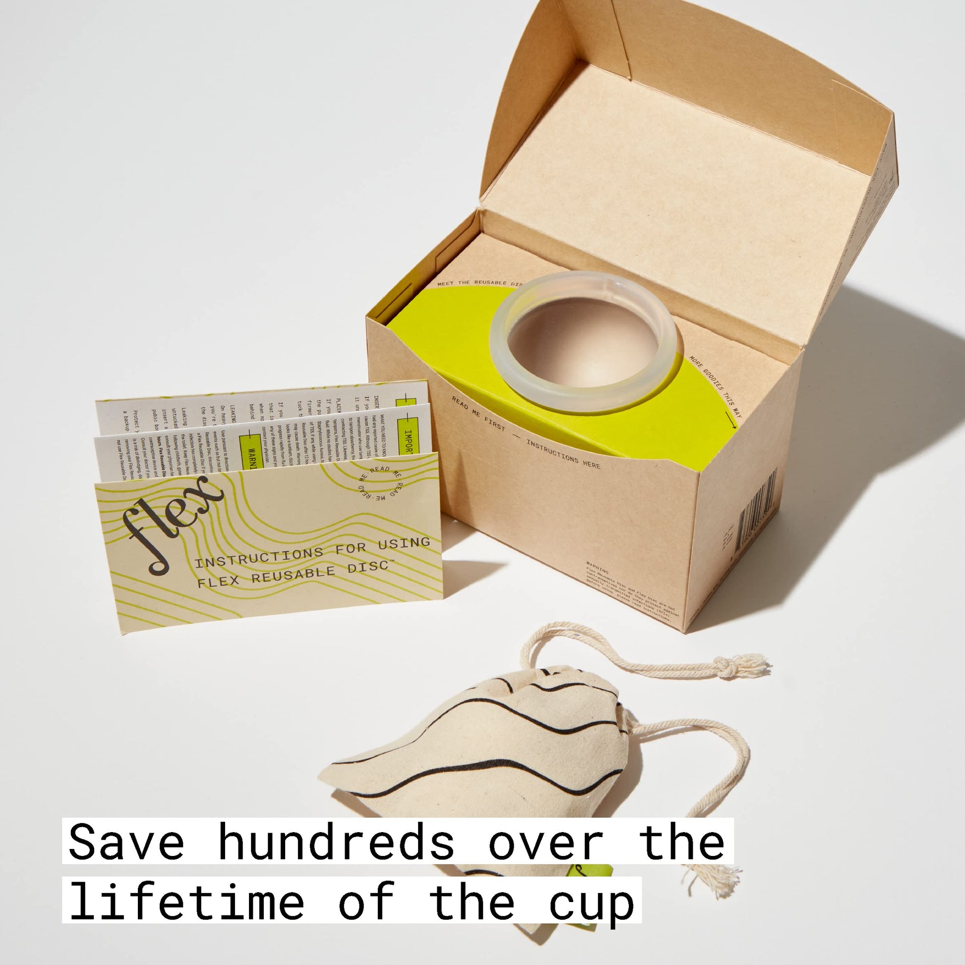 Flex Reusable Disc | Reusable Menstrual Disc | Tampon, Pad, and Cup Alternative | Capacity of 6 Super FLEXBuy Supplements Australia
